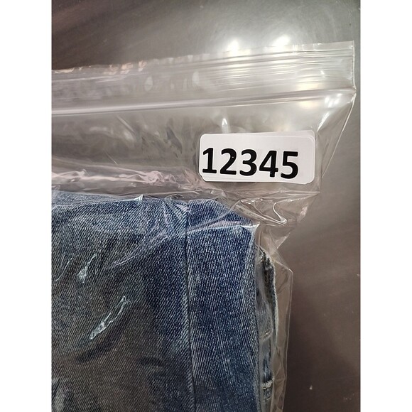 American Eagle Hi-Rise Crop Jegging Jeans Womens 6 Long Blue Raw Hem Next Level - Picture 10 of 10